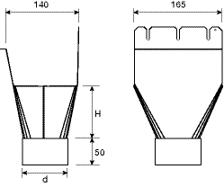 100mm Rectangular Outlet