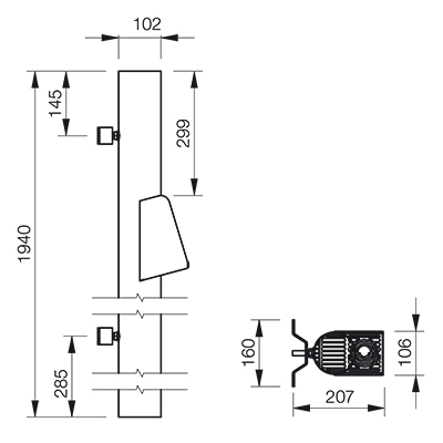 Stainless Steel 2m Reinforced Pipe with Raised Leaf Trap