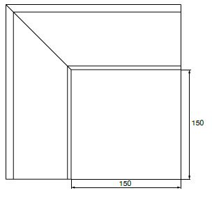 90° External Rectangular Gutter Angle